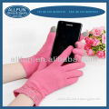 2014 Fashion new design pretty super soft useful winter customized touch screen gloves